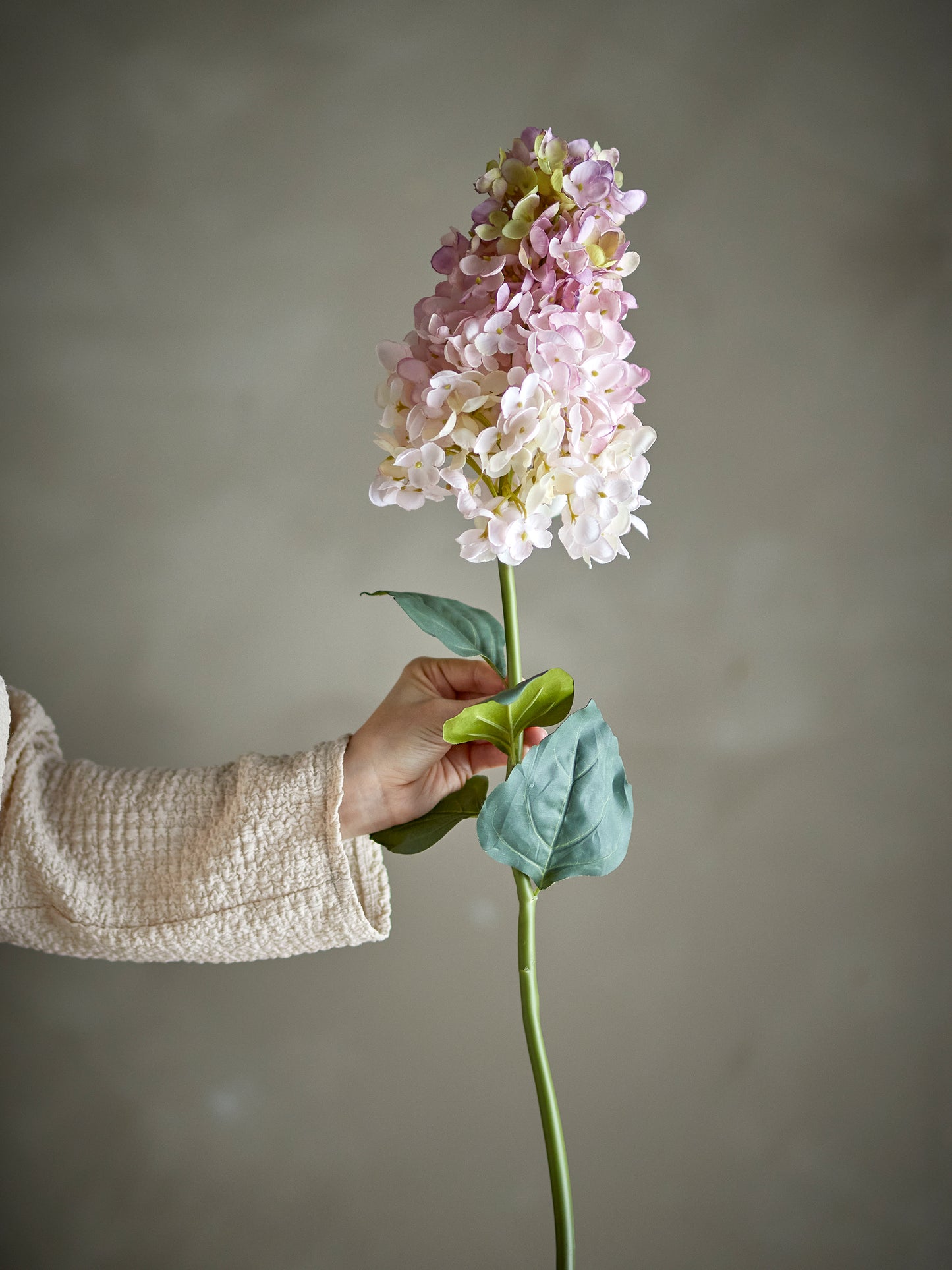Hydrangea Stilk, Rosa, Kunstige Blomster