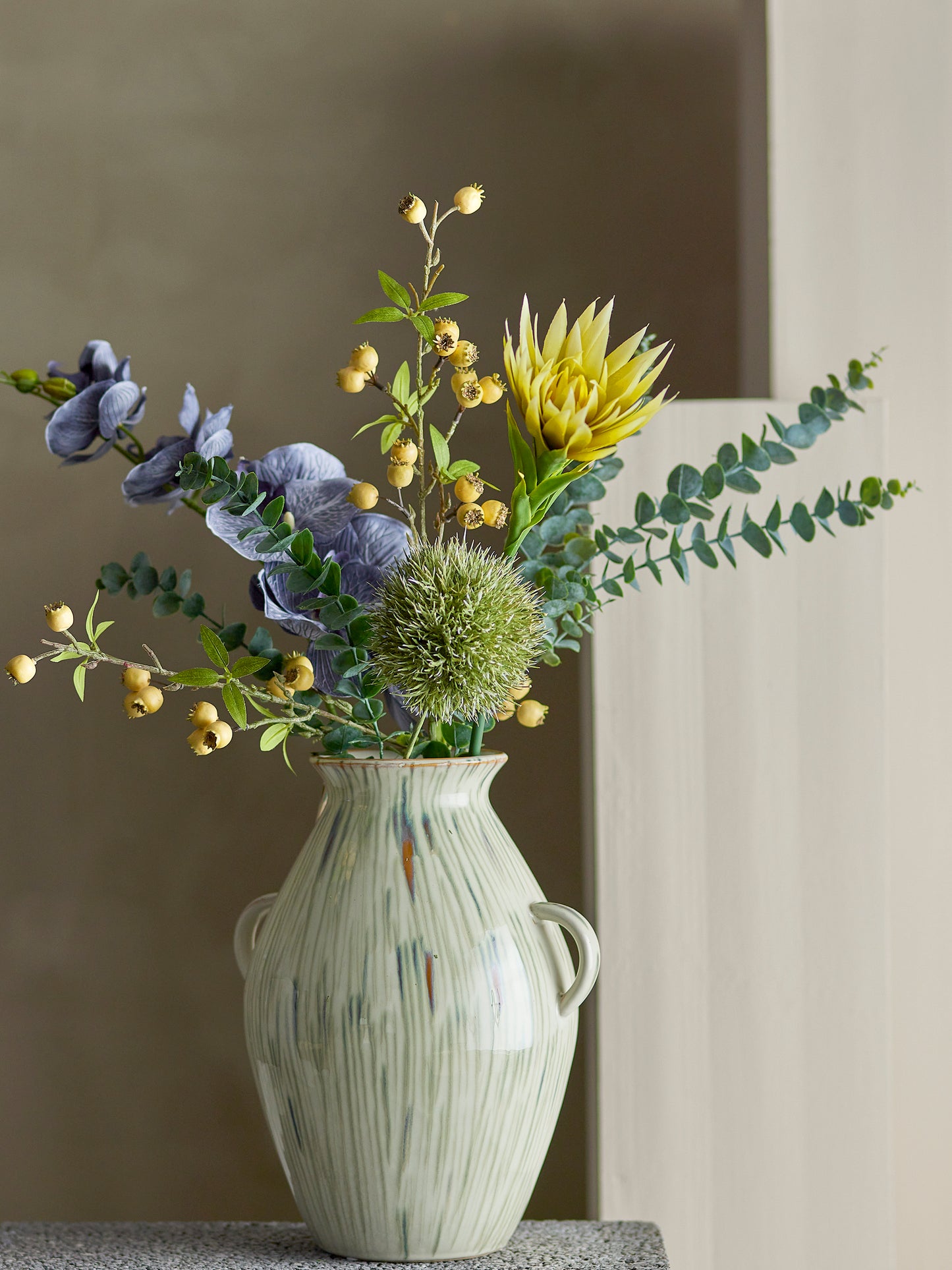 Allium Stilk, Grøn, Kunstige Blomster