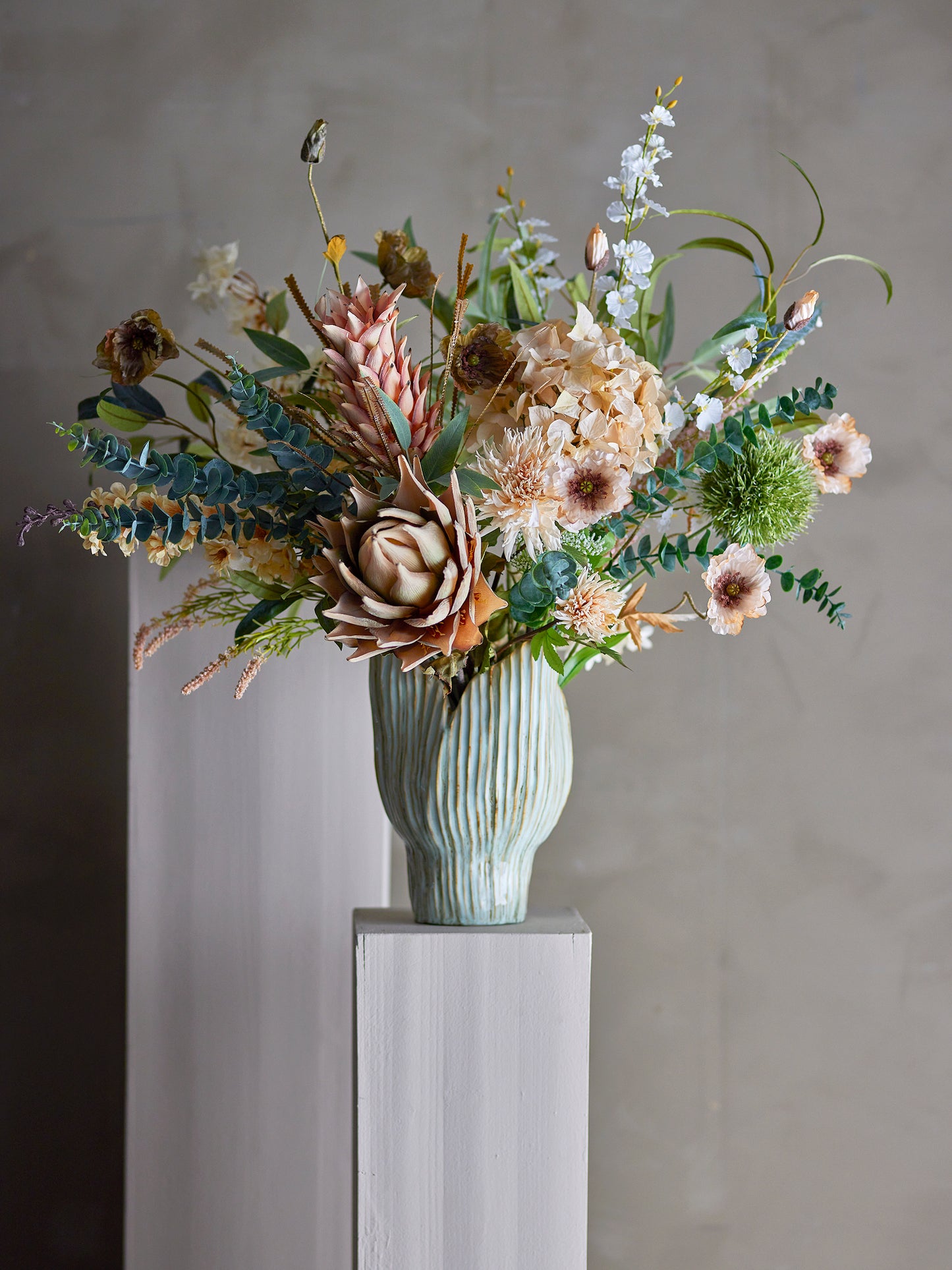 Allium Stilk, Grøn, Kunstige Blomster