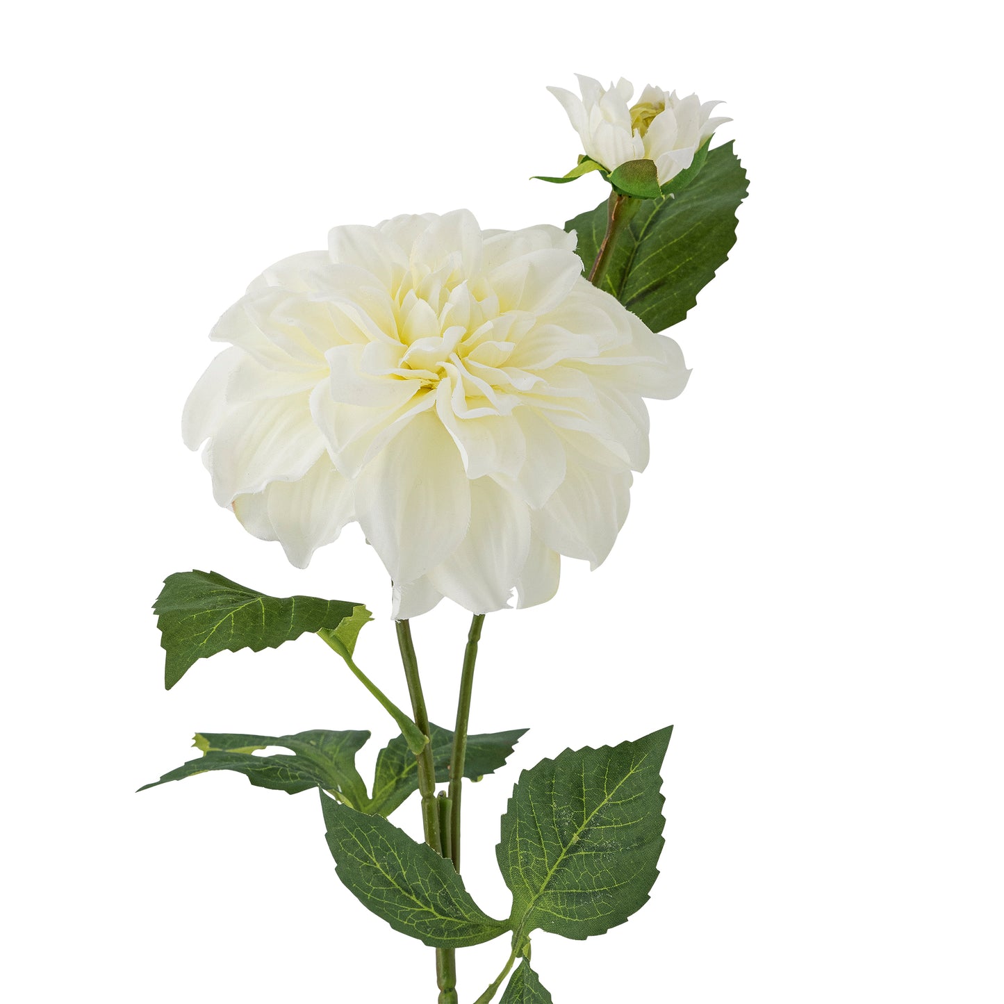 Dahlia Stilk, Hvid, Kunstige Blomster