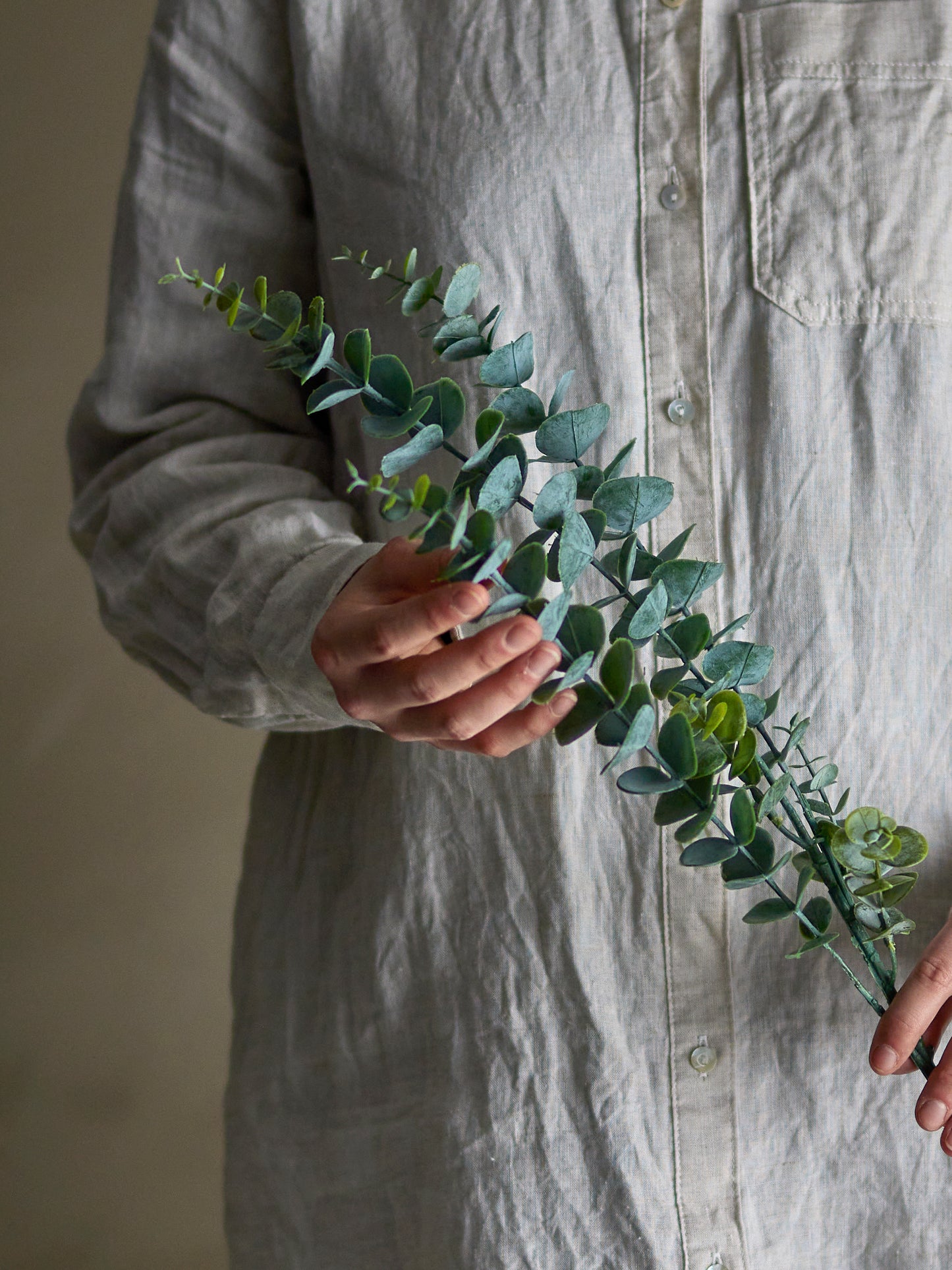 Eucalyptus Stilk, Grøn, Kunstige Blomster