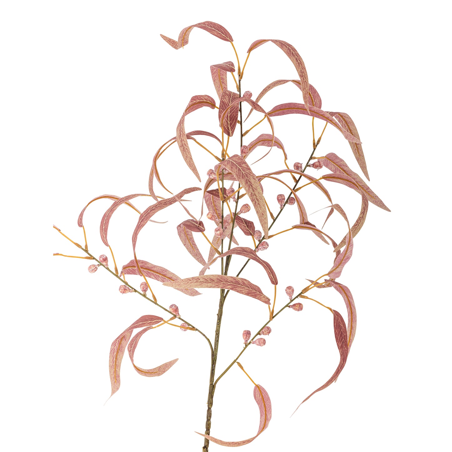 Eucalyptus Stilk, Rød, Kunstige Blomster