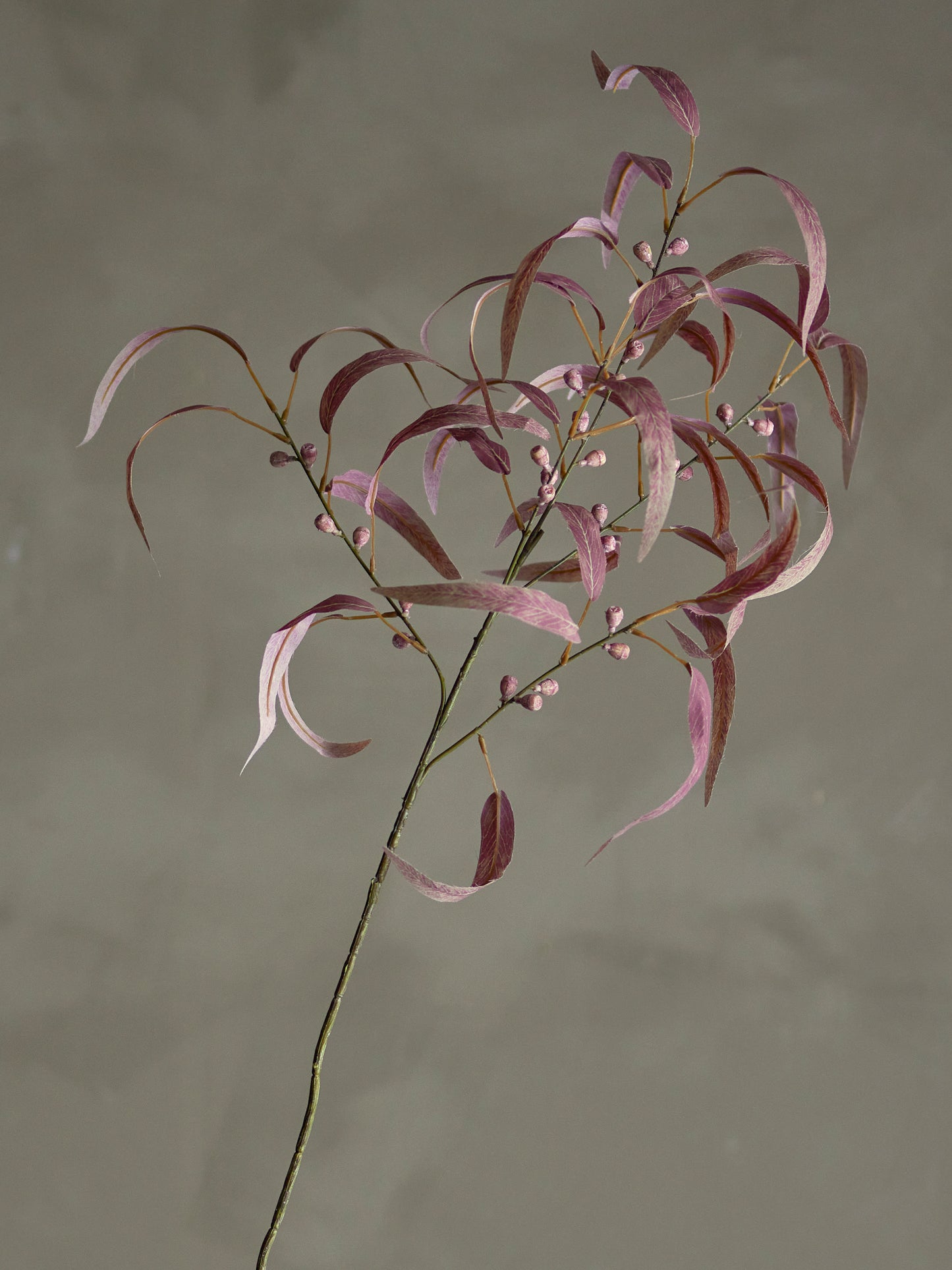 Eucalyptus Stilk, Rød, Kunstige Blomster