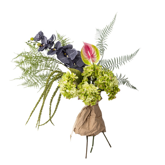 Poetry Buket, Grøn, Kunstige Blomster