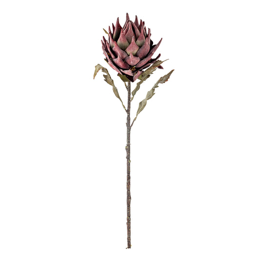 Protea Stilk, Lilla, Kunstige Blomster